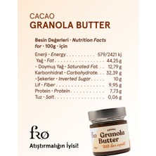 Fro 2'li Granola Butter Cacao Glutensiz Şekersiz Vegan Sürülebilir Kahvaltılık Ara Öğün 2X240GR