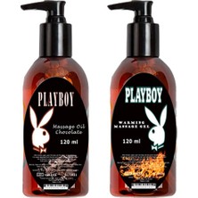 Playboy Massage Oil Chocolate Fragrances And Warming 120   ml  Çikolata Kokulu ve Isıtıcılı Vücut Masaj Yağı