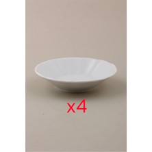 Porland Beyaz Çay Tabağı 4'lü