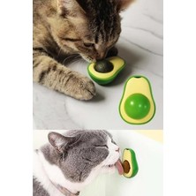 Avokado Şeklinde Catnipli Doğal Kedi Yalama Topu 6 cm