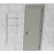 3 Boyutlu Hepsi Beyaz Havlupan Kancası 1 Adet, Radyatör Askısı, Boru Tipi Radyatör Kancası, Özel Renk Havluluk Kancası, Bornoz Askısı - Model No : 101