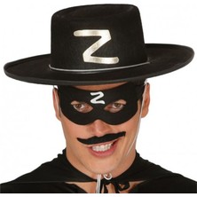 ForWhat Büro Ev Ofis Etkinlik Gösteri Kostümü Için Zoro Z Logolu Şapka Maskesi Seti