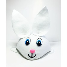 ForWhat Büro Ev Ofis Etkinlik Gösteri Tavşan Kostümü Şapkası Için Beyaz Kulaklı Tavşan Şapka