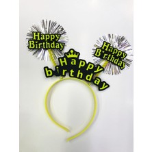 ForWhat Büro Ev Ofis Etkinlik Gösteri Kostüm Tacı Için 12ADET Happy Birthday Neon Taç Seti