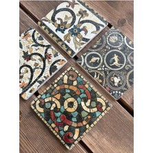 Doğaltaş Bardak Altlığı - 4'lü Set 10 x 10 cm