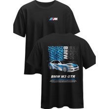 Unisex Tşört Bmw M3 Gtr Limited Edition Baskılı Pamuklu Compact Penye T-Shirt (Oversize)