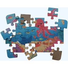 Sea Animals - Deniz Canlıları / Small Puzzle 3-7 Yaş 24 Parça