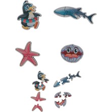 Deniz Hayvanları / 17 Adet Puzzle Yapboz Puzzle / 50 Parça Okul Öncesi Zeka Geliştirici Oyuncak