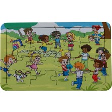 6 Adet 16 Parça Eğitici ve Öğretici Ahşap Çocuk Puzzle & Yapboz Bebek Çocuk Oyuncak