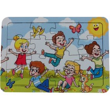 6 Adet 16 Parça Eğitici ve Öğretici Ahşap Çocuk Puzzle & Yapboz Bebek Çocuk Oyuncak