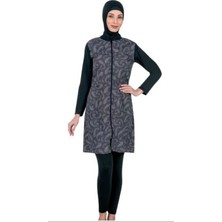 Fantasy 3352 Bayan Desenli Tesettür Mayo