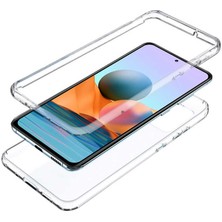 Ehr. Xiaomi Redmi Note 10 Uyumlu Ön Arka 360 Tam Koruma Şeffaf Soft Silikon Kılıf