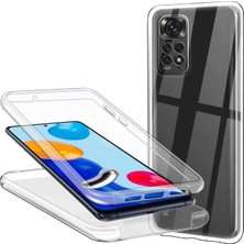 Ehr. Xiaomi Redmi Note 11 Pro Uyumlu Ön Arka 360 Tam Koruma Şeffaf Soft Silikon Kılıf