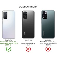 Ehr. Xiaomi Redmi Note 11 Pro Uyumlu Ön Arka 360 Tam Koruma Şeffaf Soft Silikon Kılıf