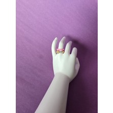 Pembe Silikon Yüzük 17 Numara