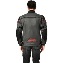 Ls2 Riva Fileli Motosiklet Montu Siyah-Gri-Kırmızı