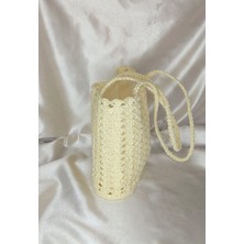 Umela Butik Krem Bayan Omuz Çantası