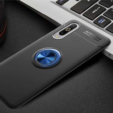 Spia Xiaomi Mi A3 Kılıf Siyah-Mavi Draco Yüzüklü Silikon Orijinal Esnek Ince Geliştirilmiş Dayanıklı Darbe Karşıtı Koruyucu Yeni Nesil Tasarım (Xiaomi Mi A3, Siyah-Mavi)