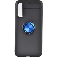 Spia Huawei P20 Pro Kılıf Siyah-Mavi Draco Yüzüklü Silikon Orijinal Esnek Ince Geliştirilmiş Dayanıklı Darbe Karşıtı Koruyucu Yeni Nesil Tasarım (Huawei P20 Pro, Siyah-Mavi)