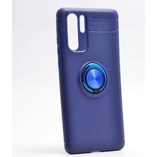 Spia Huawei P30 Pro Kılıf Lacivert-Mavi Draco Yüzüklü Silikon Orijinal Esnek Ince Geliştirilmiş Dayanıklı Darbe Karşıtı Koruyucu Yeni Nesil Tasarım (Huawei P30 Pro, Lacivert-Mavi)
