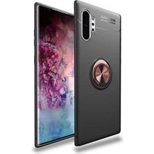 Spia Samsung Galaxy Note 10 Plus Kılıf Draco Yüzüklü Silikon Orijinal Esnek Ince Geliştirilmiş Dayanıklı Darbe Karşıtı Koruyucu Yeni Nesil Tasarım (Samsung Galaxy Note 10 Plus, Siyah-Gold)