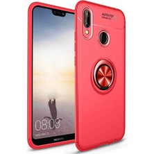 Spia Huawei P Smart 2019 Kılıf Kırmızı-Kırmızı Draco Yüzüklü Silikon Orijinal Esnek Ince Geliştirilmiş Dayanıklı Darbe Karşıtı Koruyucu Yeni Nesil Tasarım (Huawei P Smart 2019, Kırmızı-Kırmızı)