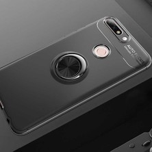 Spia Huawei Y7 2018 Kılıf Siyah-Siyah Draco Yüzüklü Silikon Orijinal Esnek Ince Geliştirilmiş Dayanıklı Darbe Karşıtı Koruyucu Yeni Nesil Tasarım (Huawei Y7 2018, Siyah-Siyah)