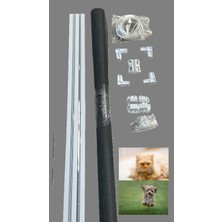 17X25KEDİ Teli Kapı Sinekliği Söktak Demonte  Beyaz