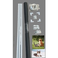 17X25KEDİ Teli Kapı Sinekliği Söktak Demonte  Beyaz