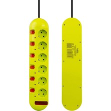 Vea VE-E60 6'lı 1.5 Metre Ayrı Anahtarlı Grup Priz