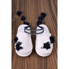 1014 Lacivert Sarkan Küpeli Taç ve Terlik