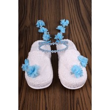 1014 Mavi Sarkan Küpeli Taç ve Terlik