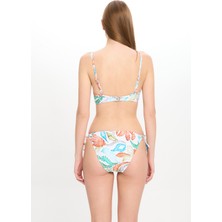 Çok Renkli Dokulu Geniş Üçgen Bikini Takımı 25SW002ST