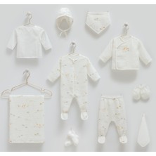 Incibaby % 100 Pamuk 10'lu Yazlık Müslin Kumaş Erkek Bebek Hastane Çıkış Seti Yeni Sezon
