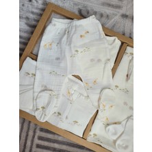 Incibaby % 100 Pamuk 10'lu Yazlık Müslin Kumaş Erkek Bebek Hastane Çıkış Seti Yeni Sezon