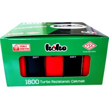 Koko Turbo Çakmak 50 Adet Doldurulabilir