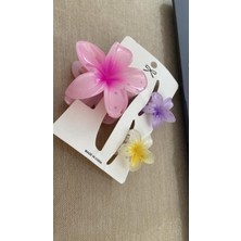 Lotus Toka 3 Lü Set Şık Renk ve Model Pembe-Sarı-Mor Yaz sıcakları için çok şık 3 lü toka seti 