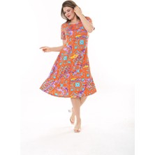 Kadın Büyük Beden Viskon Elbise