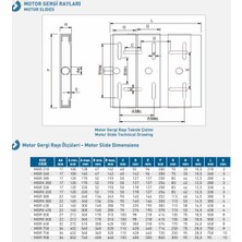 Elektrik Motoru Gergi Kızağı MGR-750 (Kalın)