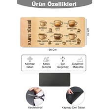 Valerine Life Barista Matı Sıvı Geçirmez Büyük Boy Xxl Kahve Barı Espresso Kahve Makinesi Pad 40X90CM 27250224
