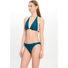 Kadın Taşlı Geniş Üçgen Bikini Takımı 25SW028ST