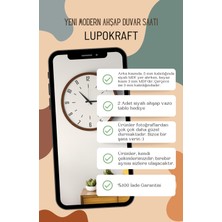 Dekoratif Ahşap Ross 128 Duvar Saati - Siyah & Beyaz Mdf Çerçeveli, Modern Tasarım, Sessiz Mekanizma
