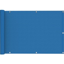 9 Metre x 85 cm Mavi Renk Polyester Balkon Demiri Brandası Su Geçirmez  650G