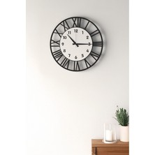 Dekoratif Yeni Modern Meissa Ahşap Rengi  Duvar Saati 48CM