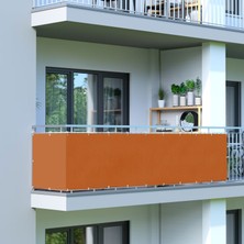 3.5 Metre x 55 cm Turuncu Renk Polyester Balkon Demiri Brandası Su GEÇIRMEZ650G