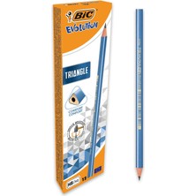 Evolution Üçgen Kurşun Kalem 12'li Kutu, Kıymık Oluşturmaz, Çiğnemeye Karşı Dayanıklı, Kolay Açılır
