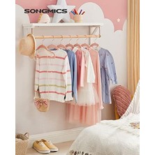 Çocuk Elbise Askısı, 50'li Set, Pembe Altın Kancalı, Kaymaz, Yer Tasarruflu, Elbise Dolabı Için Askı, Bebek Kıyafeti, Etek ve Pantolon, Çocuklar Için, Kadife, Açık Pembe CRF027P01