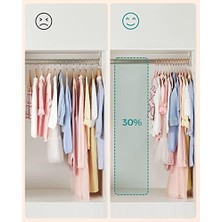 Çocuk Elbise Askısı, 50'li Set, Pembe Altın Kancalı, Kaymaz, Yer Tasarruflu, Elbise Dolabı Için Askı, Bebek Kıyafeti, Etek ve Pantolon, Çocuklar Için, Kadife, Açık Pembe CRF027P01