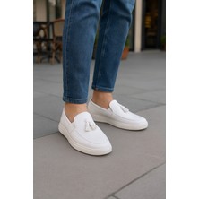 Growish GR0326 Hakiki Deri Hafif Poli Taban Yazlık Erkek Püsküllü Üst Kalite Loafer Ayakkabı