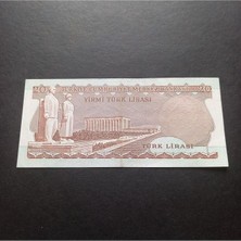 Escoines Koleksiyon 399636834CCD1EB5B5 6. Emisyon 20TÜRK Lirası Ççt Güzel Numara Eski Kağıt Para